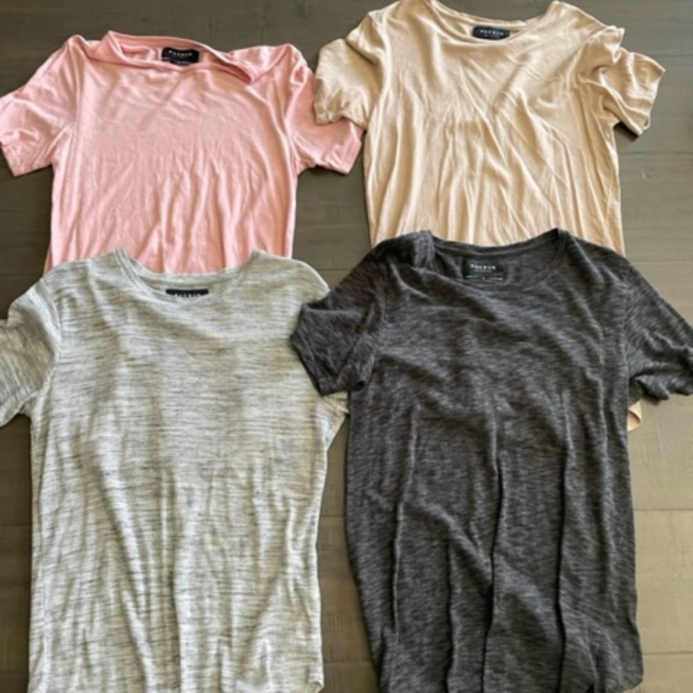 (4) Mens S PACSUN lightweight Tees